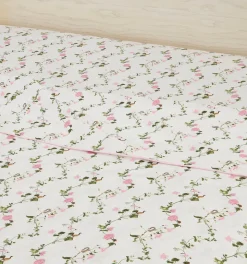 Pink Pond Floral Top Sheet