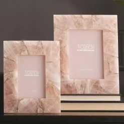 Pink Quartz Photo Frame, Set of 2