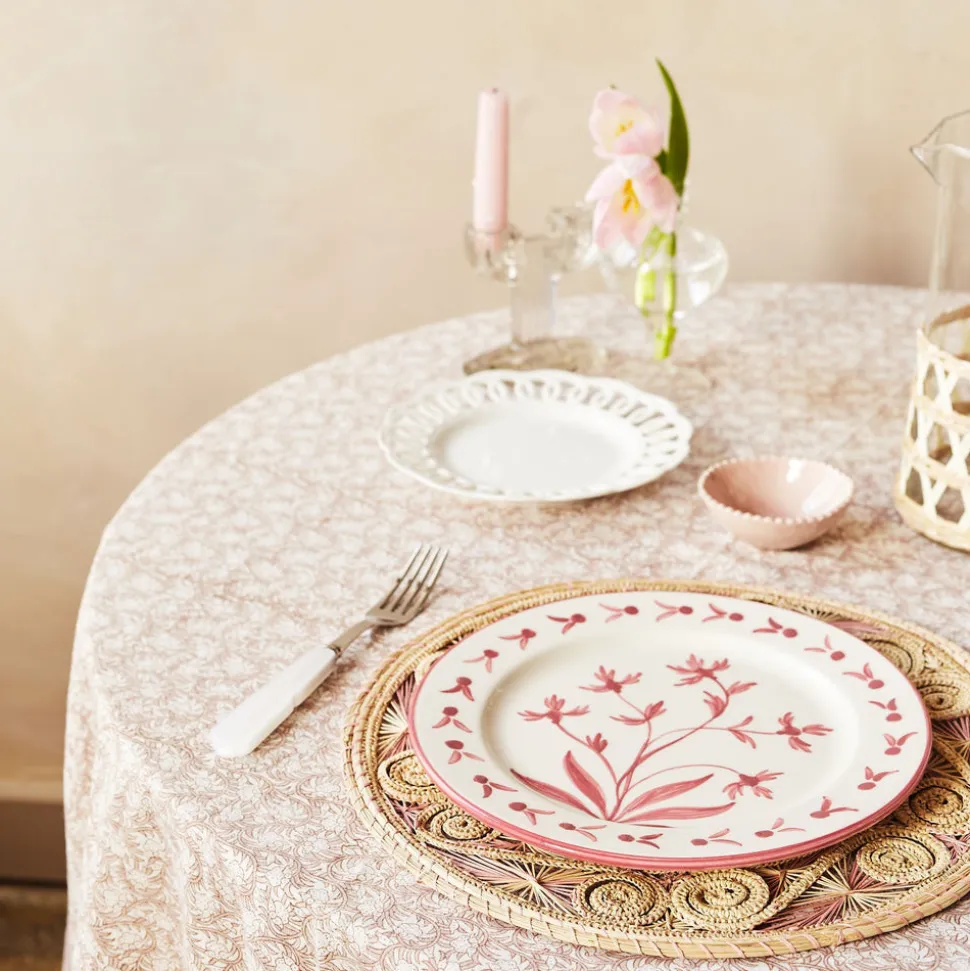 Pink Rosebud Tablecloth