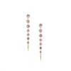 Pink Sapphire Fringe Earrings