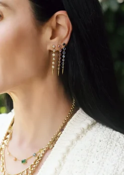 Pink Sapphire Fringe Earrings