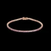 Pink Sapphire Tennis Bracelet