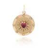 Pink Tourmaline Heart Starlight Pendant