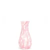 Pink Transparent Spotted Bud Vase