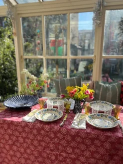 Pink Tulip Tablecloth