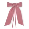 Pink Velvet Napkin Bows, Set of 4
