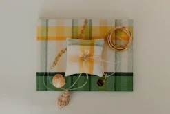 Plaid Ring Pillow