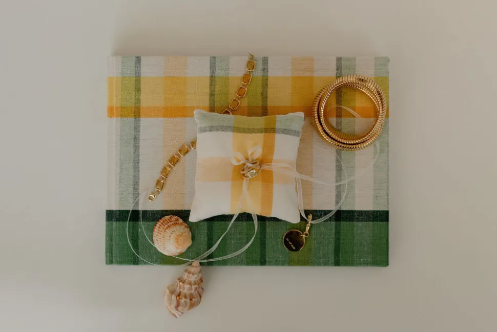 Plaid Ring Pillow