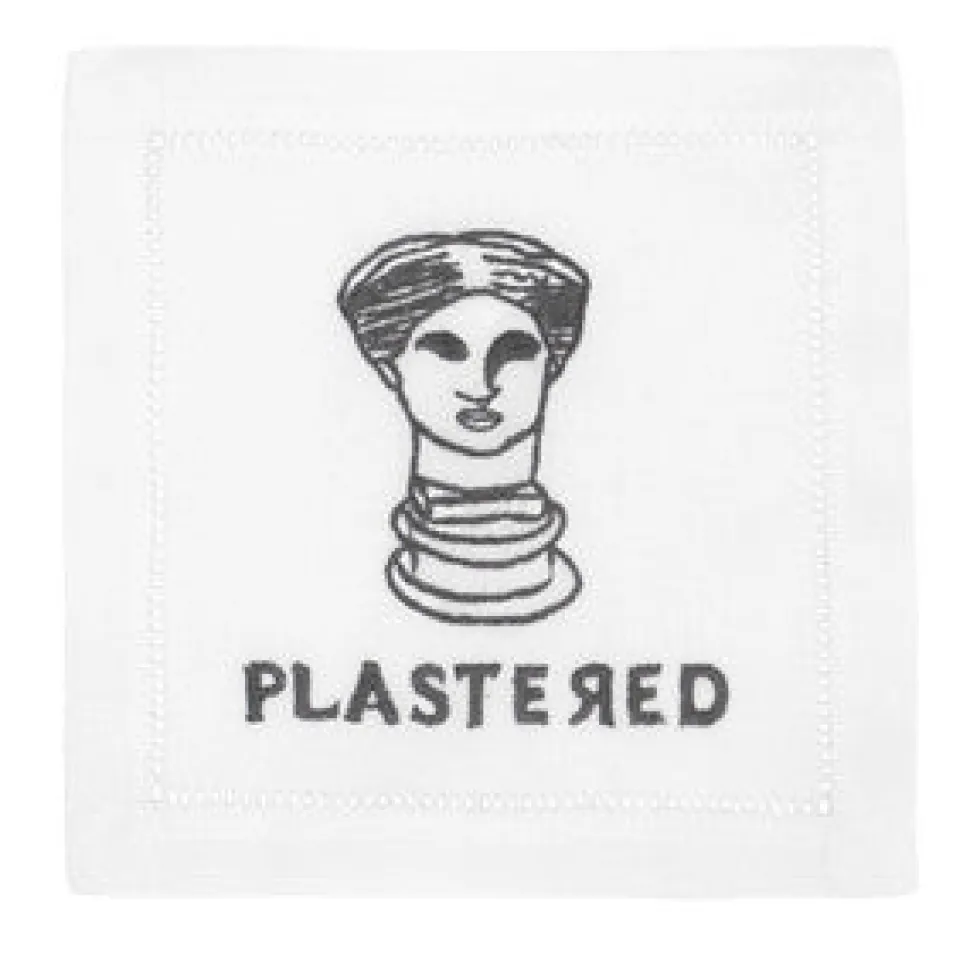 Plastered Cocktail Napkins, Set of 4