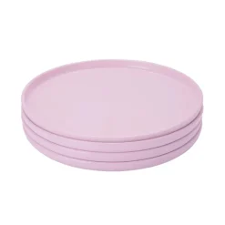 Plates in Pink, Set of 4