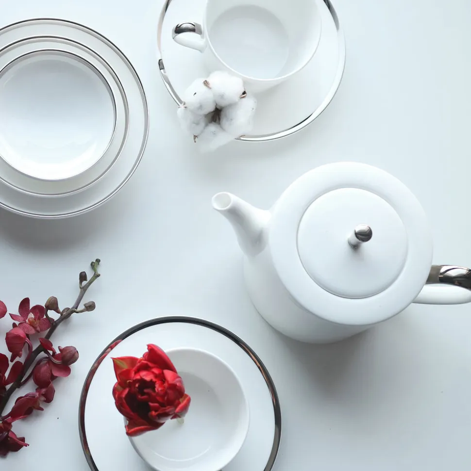 Platinum Edge Teapot
