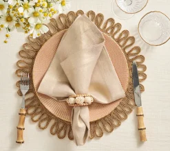 Playa Napkin Ring in Natural, Set of 4