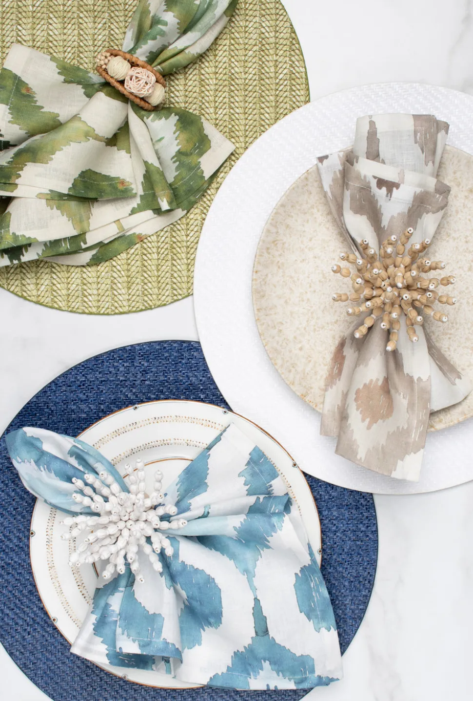 Playa Napkin Ring in Natural, Set of 4