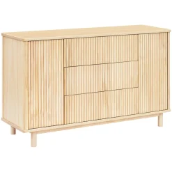 Pogo Tambour Assembled Dresser in Blonde