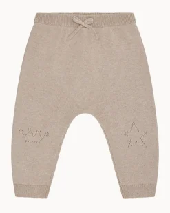 Pointelle Crown Crawler Set in Biscuit