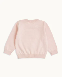 Pointelle Heart Crawler Set in Pink