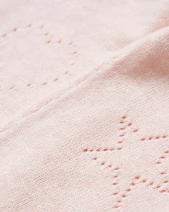 Pointelle Heart Crawler Set in Pink