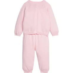 Pointelle Knit Set in Light Pink
