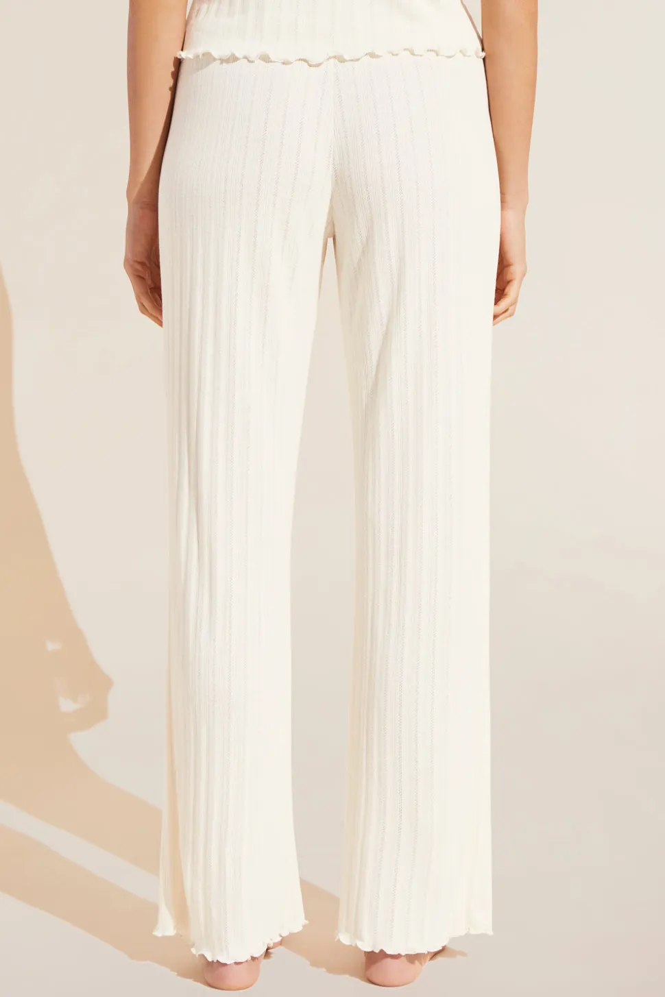 Pointelle Pant in Ivory