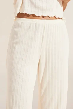 Pointelle Pant in Ivory