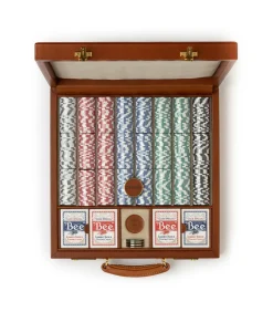 Poker Set No. 241 in Chestnut Leather