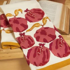 Pomegranate Tea Towels, Set of 3