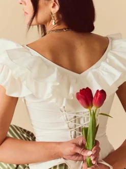 Pop Top in White