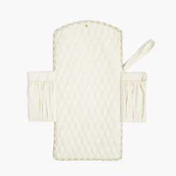 Portable Changing Pad in Beige Gingham