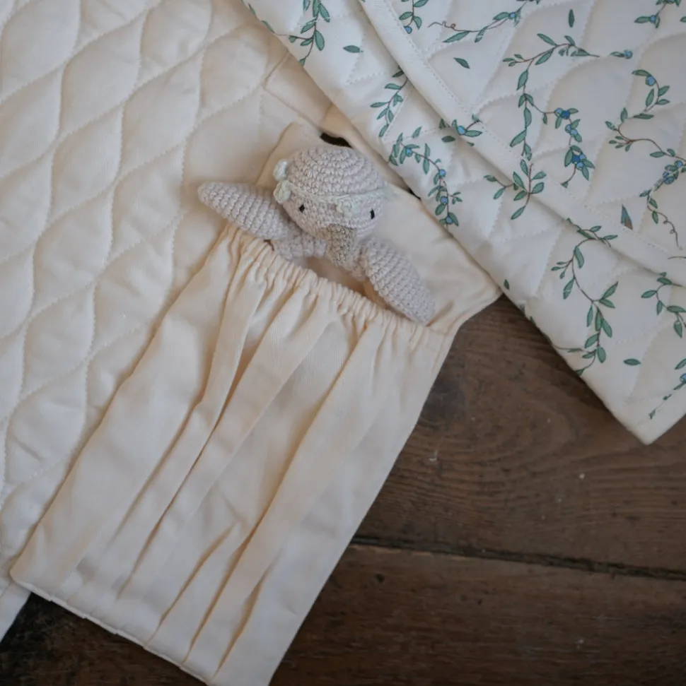 Portable Changing Pad in Beige Gingham