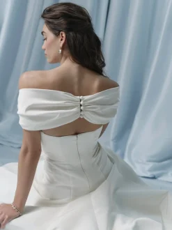 Portia Off White Midi Dress