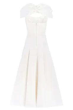 Portia Off White Midi Dress