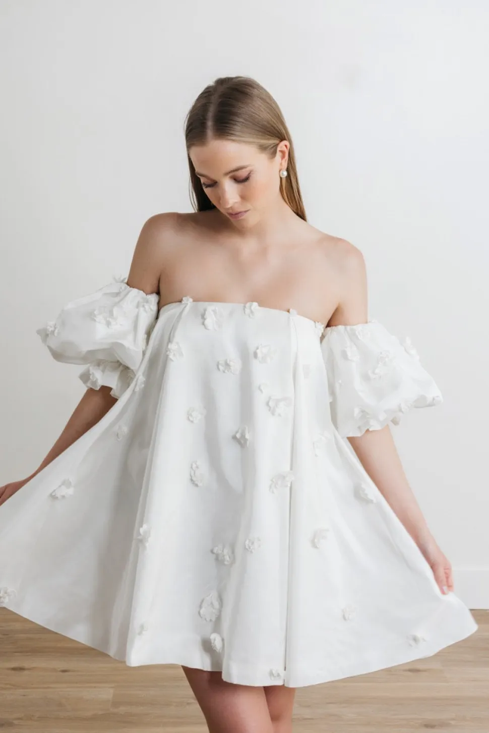 Posie Dress in Ivory