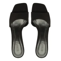 Posseni Suede Sandal in Black