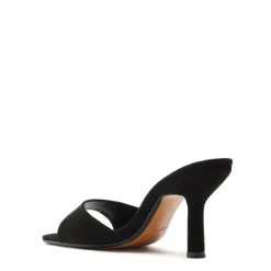 Posseni Suede Sandal in Black