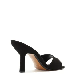 Posseni Suede Sandal in Black