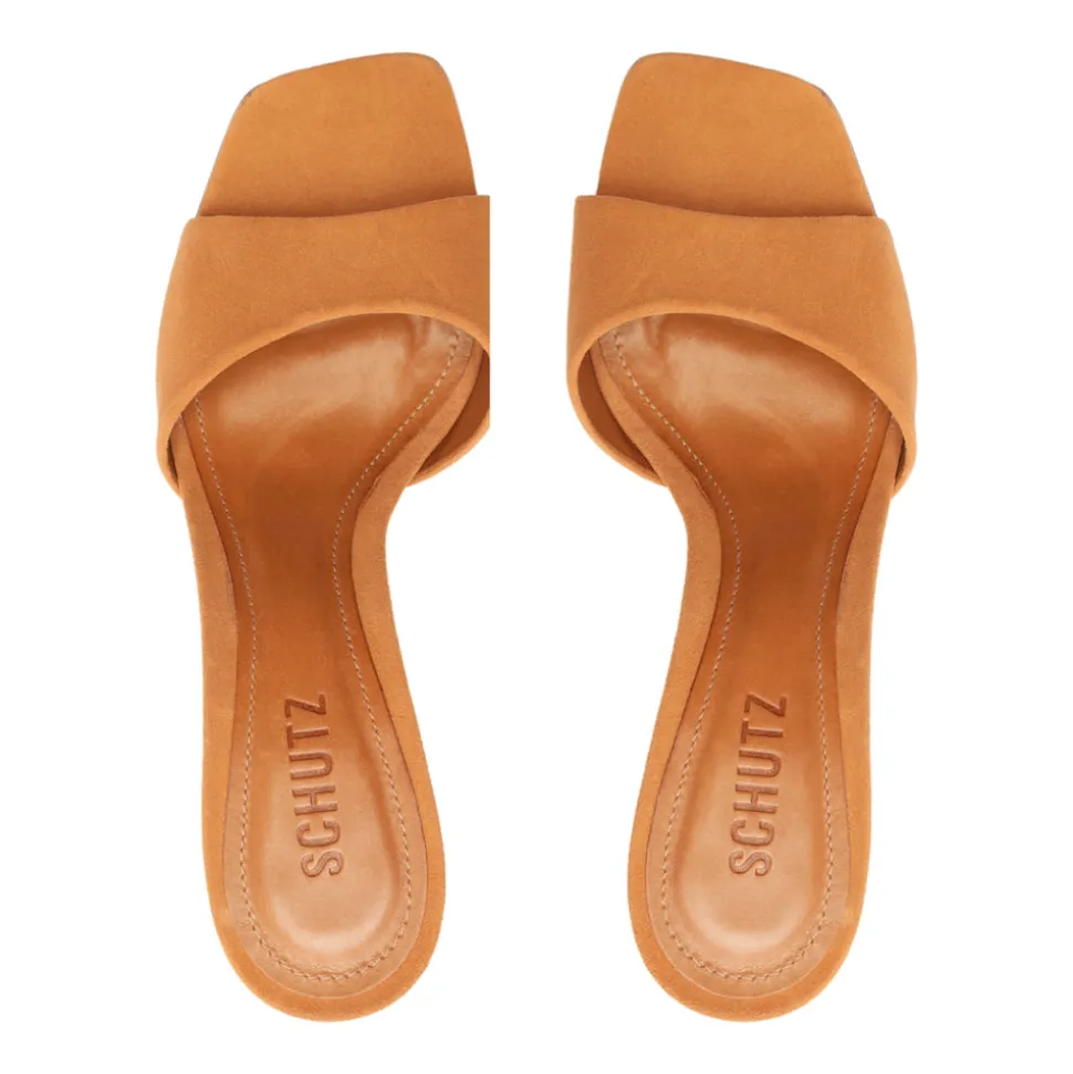 Posseni Suede Sandal in Cuoio Brown