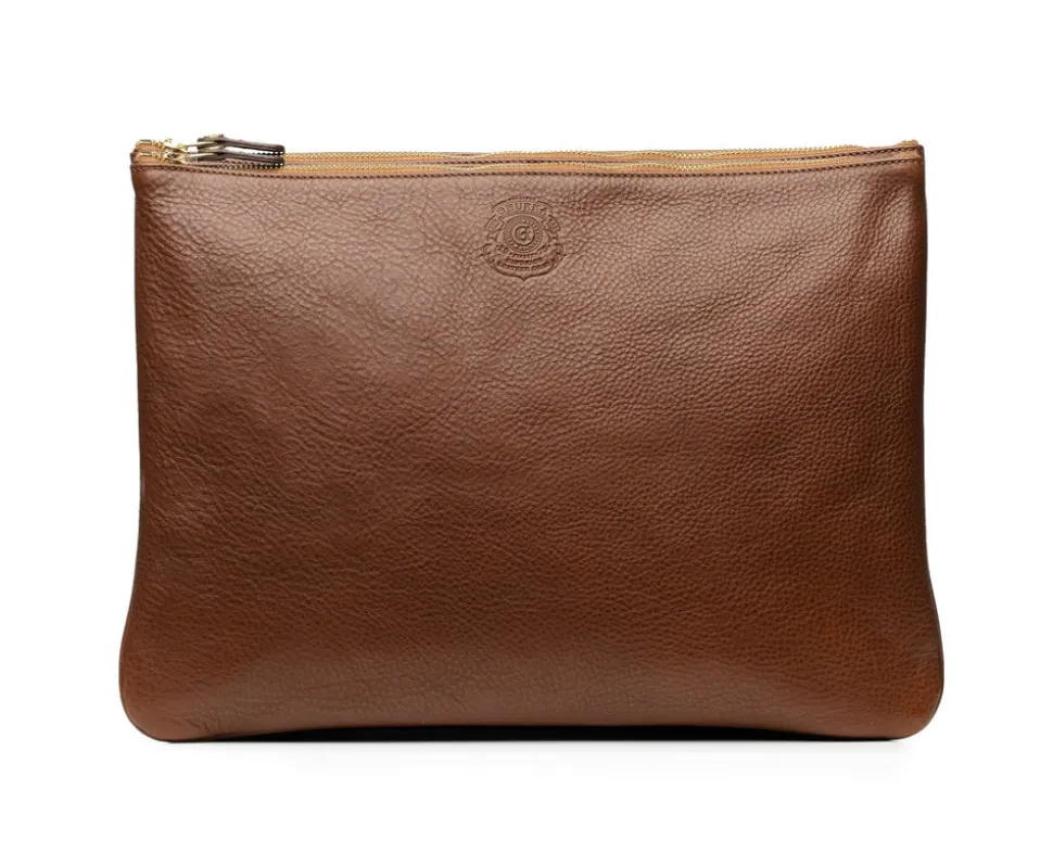Pouch III No. 65 in Vintage Walnut Leather