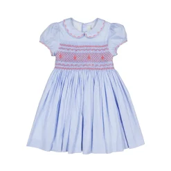 Princess Charlotte Heirloom Blue Smocked Dress