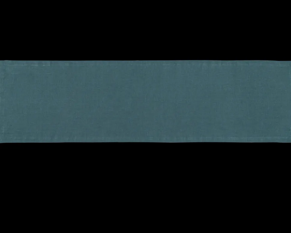 Prism Peacock Table Runner in Linen