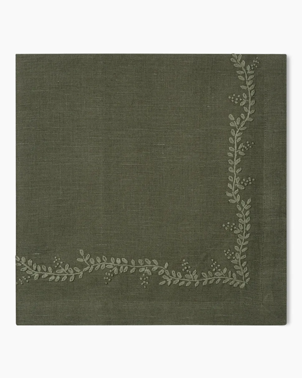 Prism Vine Linen Dinner Napkin