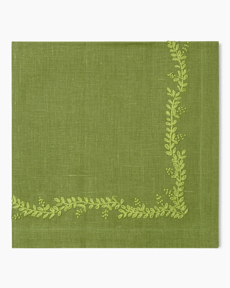 Prism Vine Linen Dinner Napkin