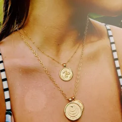 Protect JW Small Pendant Coin Necklace