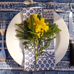 Provence Avignon Napkins in Blue & Marine , Set of 6