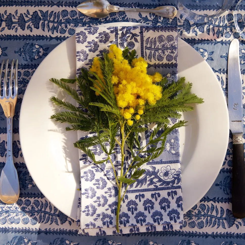 Provence Avignon Napkins in Blue & Marine , Set of 6