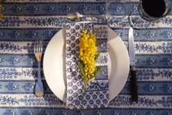 Provence Avignon Napkins in Blue & Marine , Set of 6