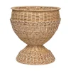 Provence Rattan Medium Urn in Whitewash