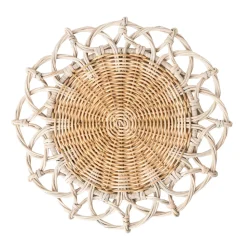 Provence Rattan Whitewash Placemat