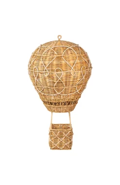 Provence Rattan Whitewash Large Hot Air Balloon