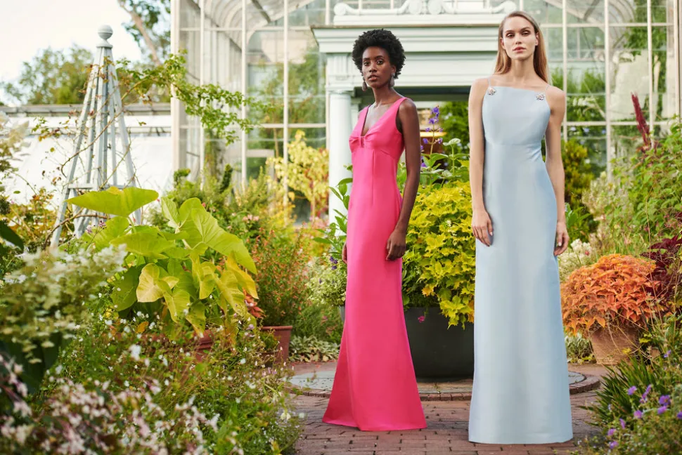 Pryce Gown in Glacial Blue