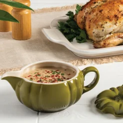 Pumpkin Gravy Boat with Lid